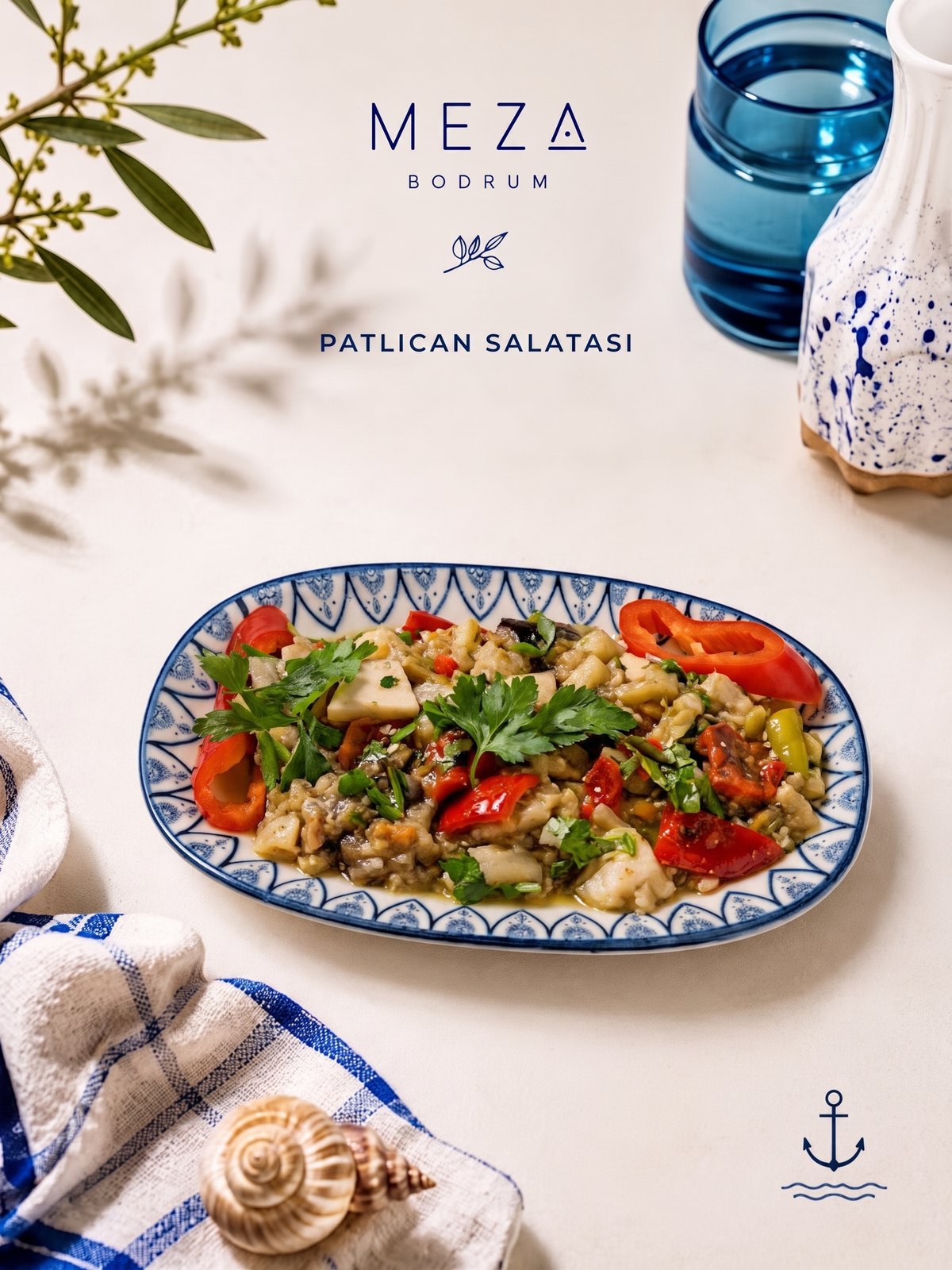 Közlenmiş Patlıcan Salatası